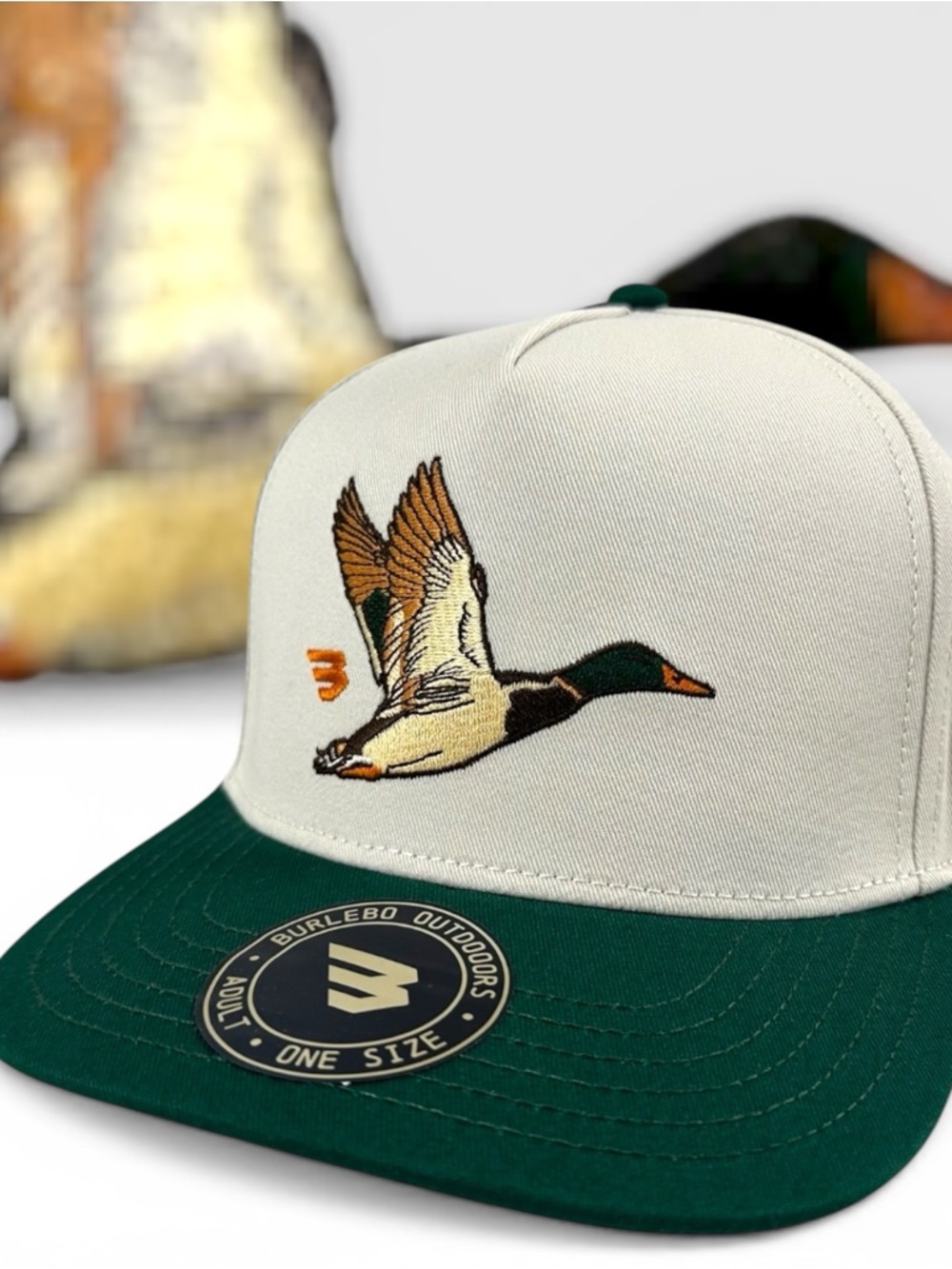 Burlebo Flying Duck - Cream And Green Cap